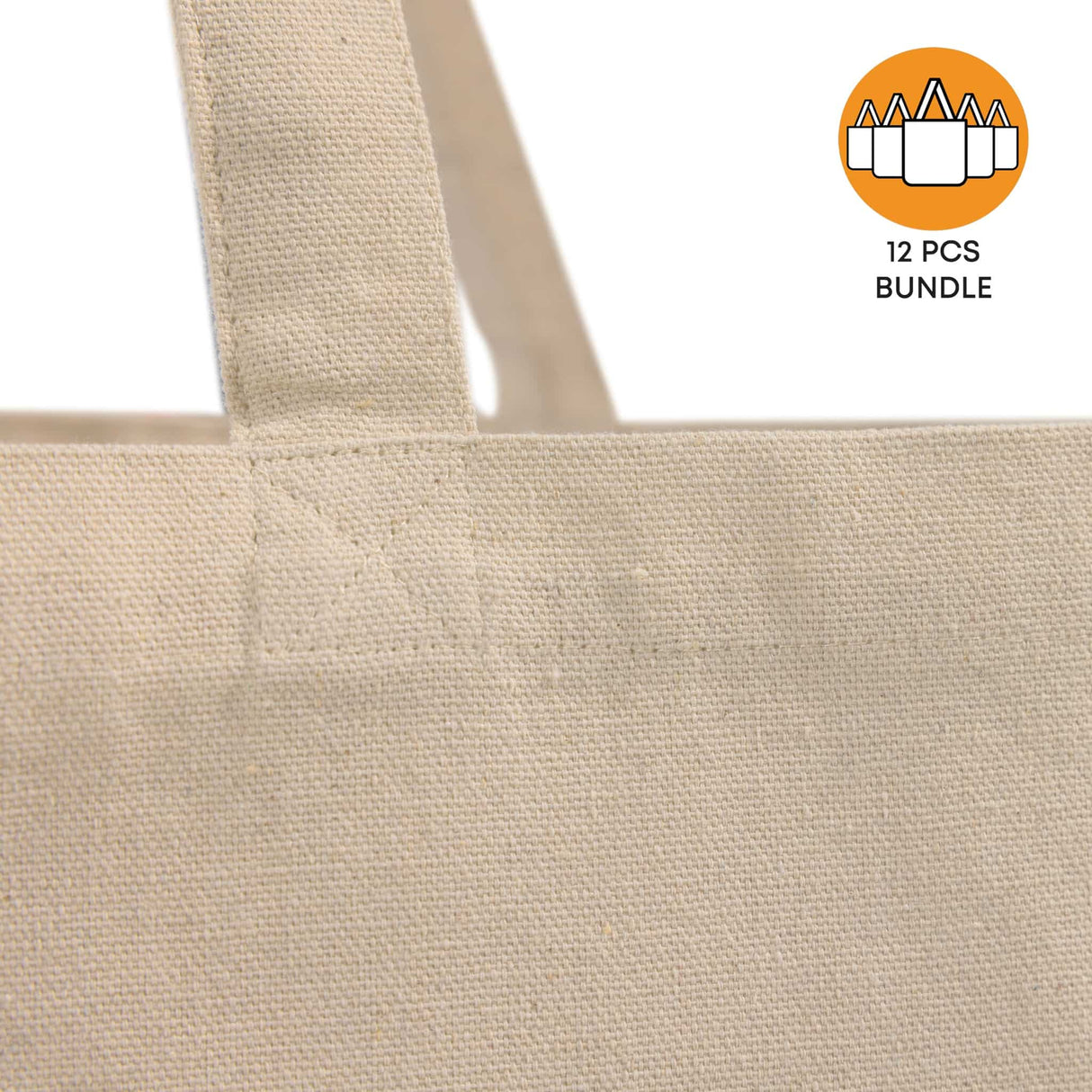 12 ct Recycled Trader's Canvas Tote - By Dozen