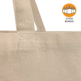 12 ct Recycled Trader's Canvas Tote - By Dozen