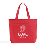 Heavy Canvas Zipper Tote Bags Customized - Personalized Heavy Tote Bags With Your Logo - TG261