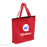 Zippered Promo Convention With Your Logo - Promotional Gusset Tote Bags