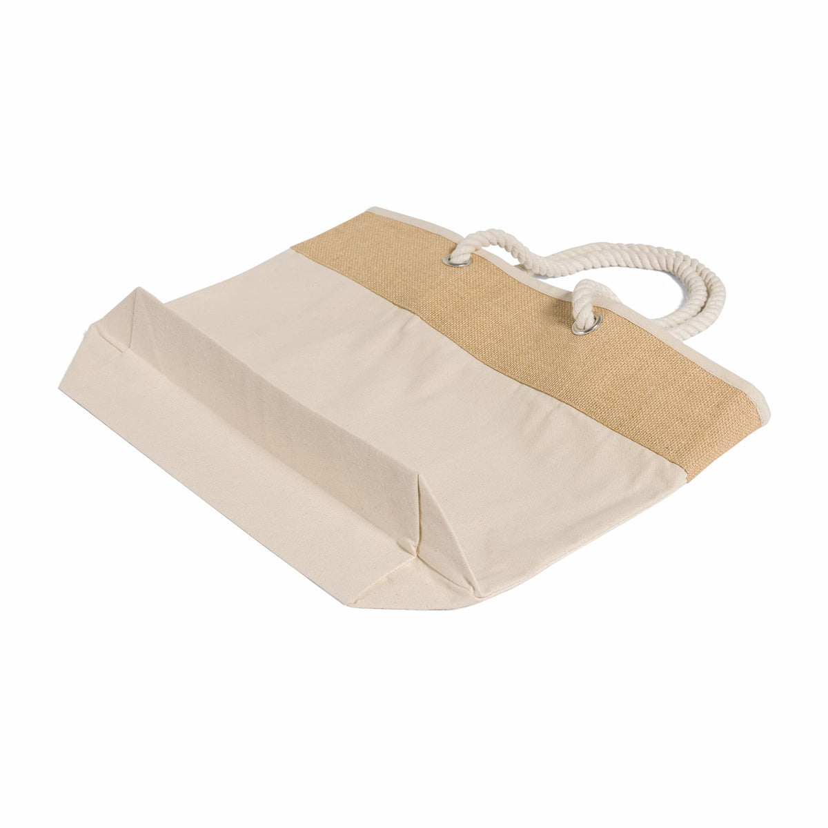 Canvas Load Rope Large Fancy Canvas Rope Tote Bag - RJ260