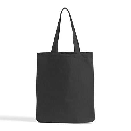 Small black cotton tote bag