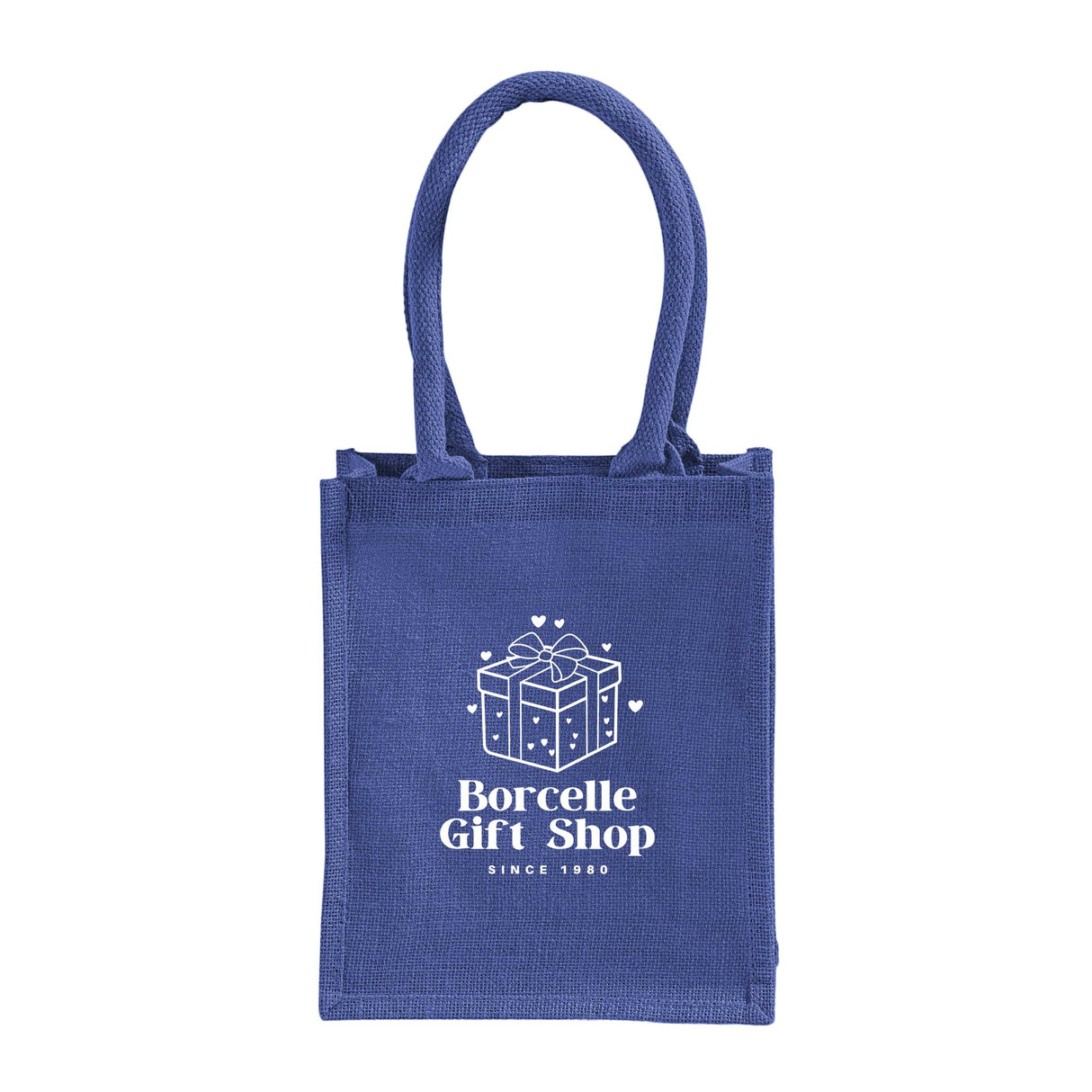Small Burlap Promotional Tote Bags - Customized Jute Tote Bags With Your Logo - TJ887