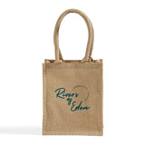 Small Burlap Promotional Tote Bags - Customized Jute Tote Bags With Your Logo - TJ887