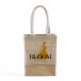 Small Jute Blend Tote Bags Customized - Personalized Small Jute Tote Bags With Your Logo - TJ911