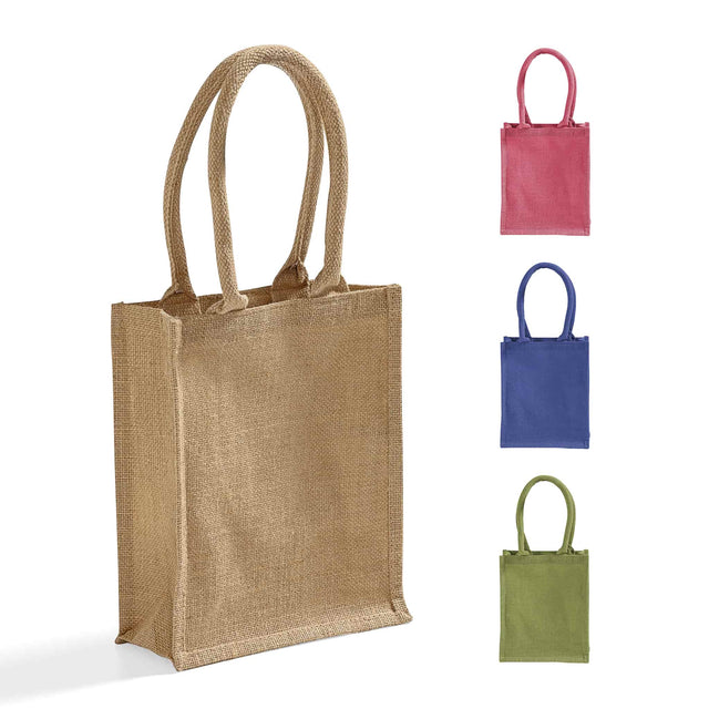 small burlap book bag thumbnail