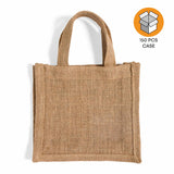 150 ct Small Burlap Party Favor Bags / Jute Gift Tote Bags - By Case