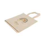 11 in Small Custom Natural Tote Bags - Small Cotton Bags with Your Logo - TB111
