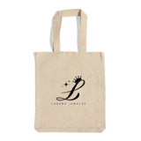 11 in Small Custom Natural Tote Bags - Small Cotton Bags with Your Logo - TB111