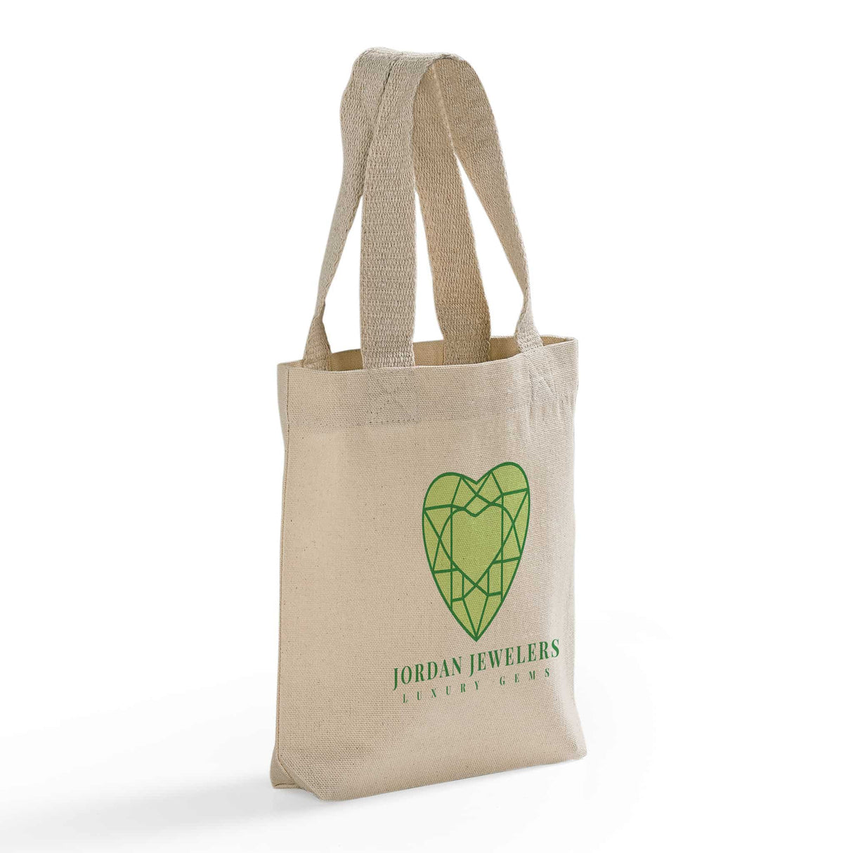 custom mini canvas gift tote bag