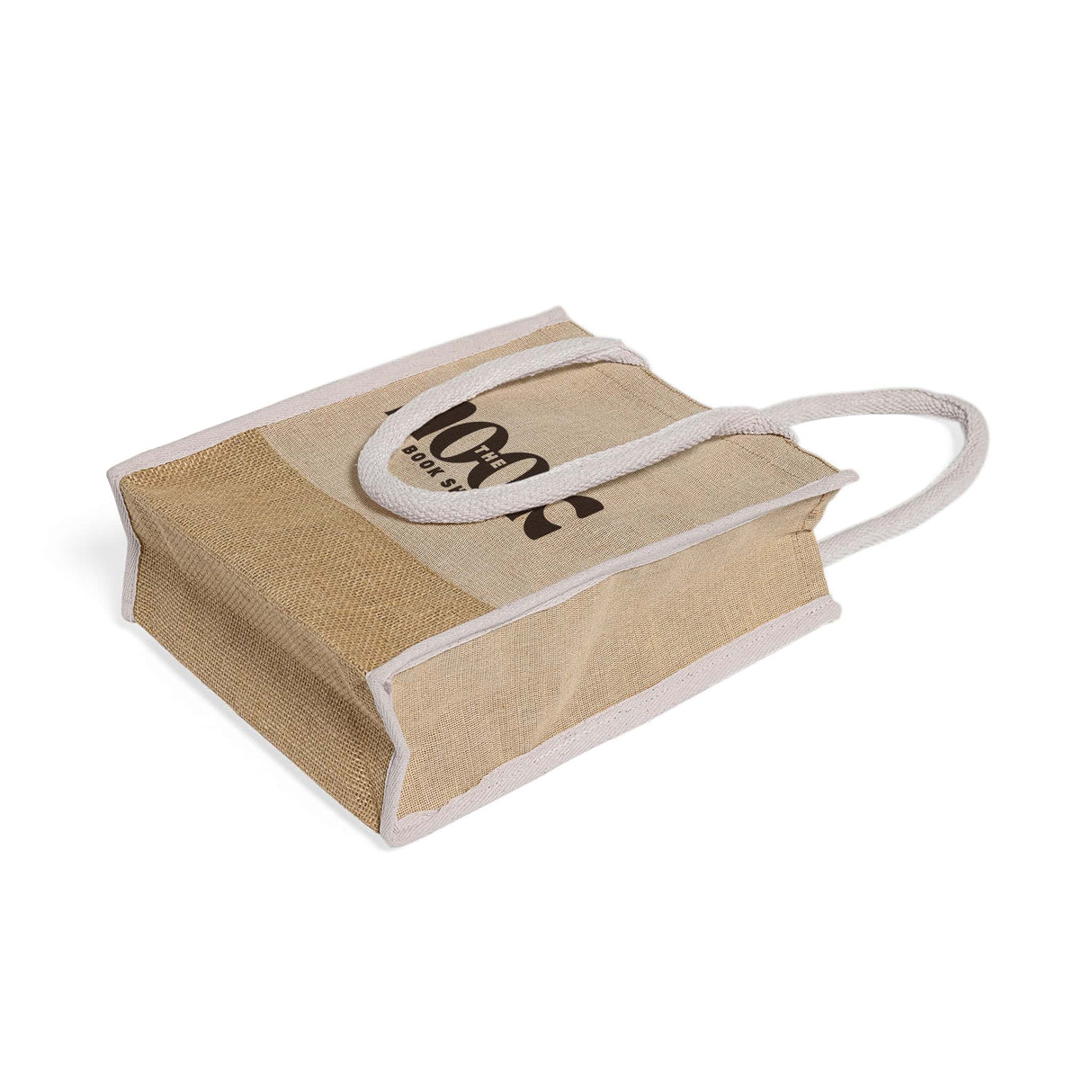 Small Jute Blend Tote Bags Customized - Personalized Small Jute Tote Bags With Your Logo - TJ911