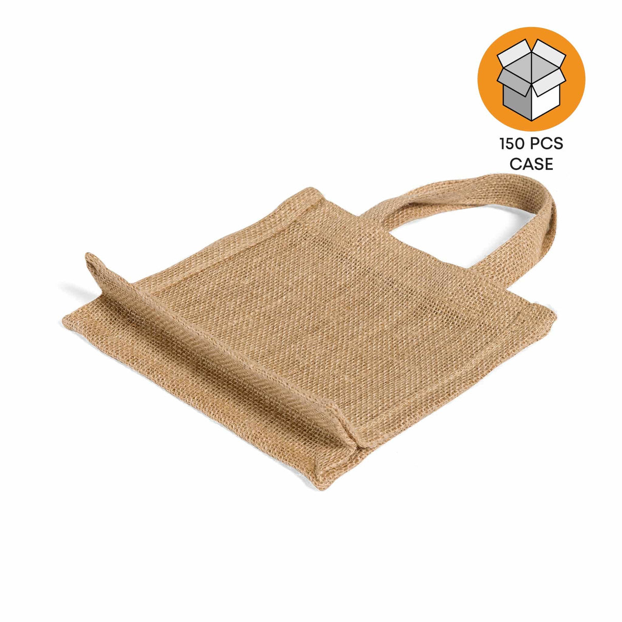 150 ct Small Burlap Party Favor Bags / Jute Gift Tote Bags - By Case