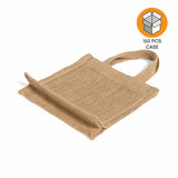 150 ct Small Burlap Party Favor Bags / Jute Gift Tote Bags - By Case