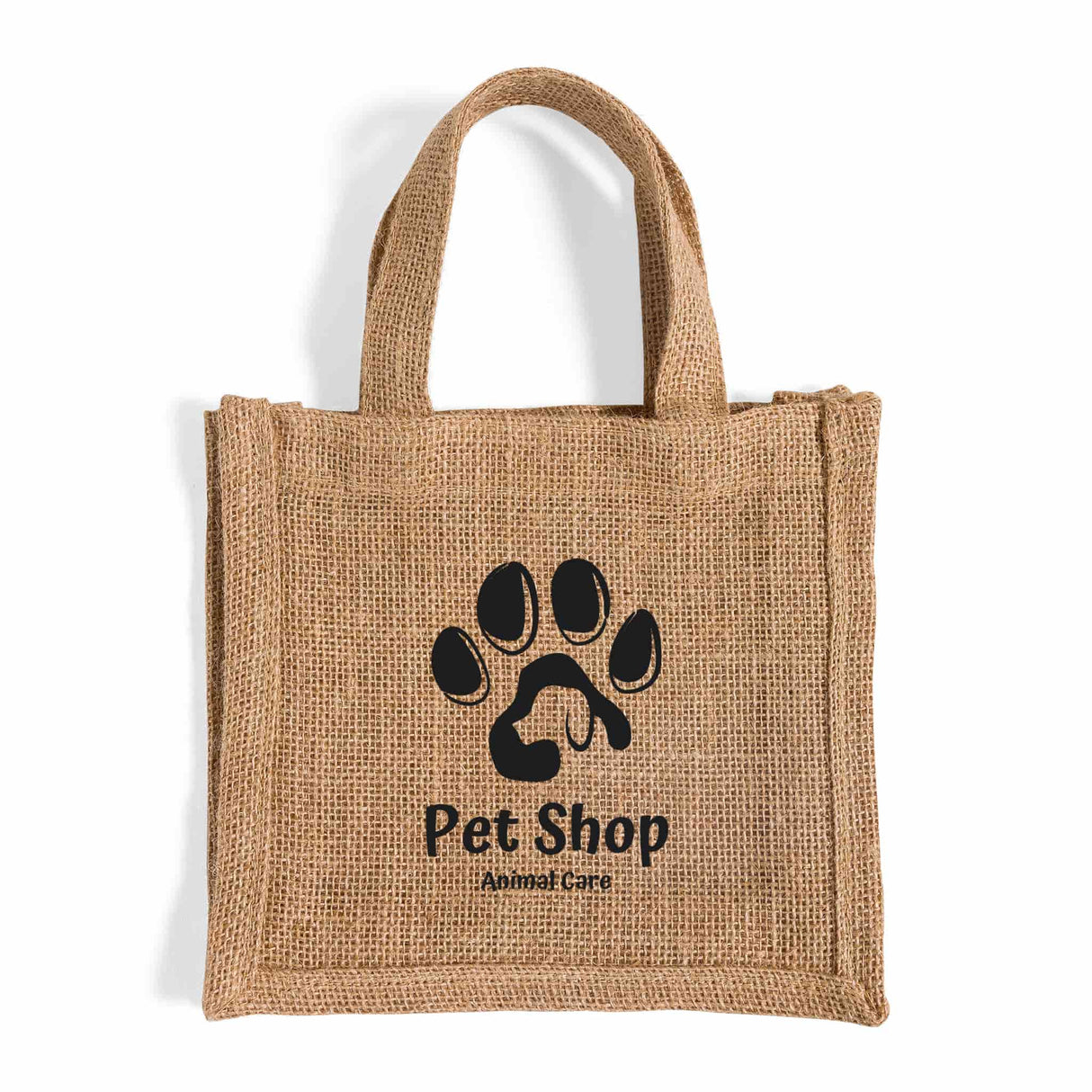 Small Burlap Party Favor Bags Customized - Personalized Small Burlap With Your Logo - TJ767