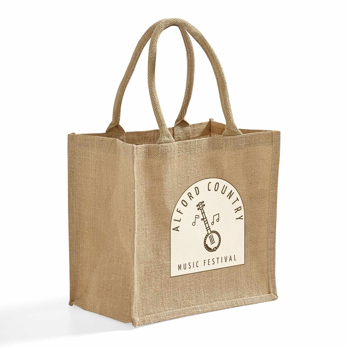 Square Burlap Bags Tote Bags - Custom Tote Bags with your Logo - TJ888