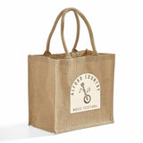 Square Burlap Bags Tote Bags - Custom Tote Bags with your Logo - TJ888