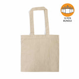 12 ct Eco-Friendly Canvas Convention Tote Bags - By Dozen