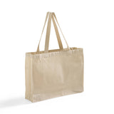 Full Gusset Heavy Canvas Affordable Horizontal Tote Bags - TF275