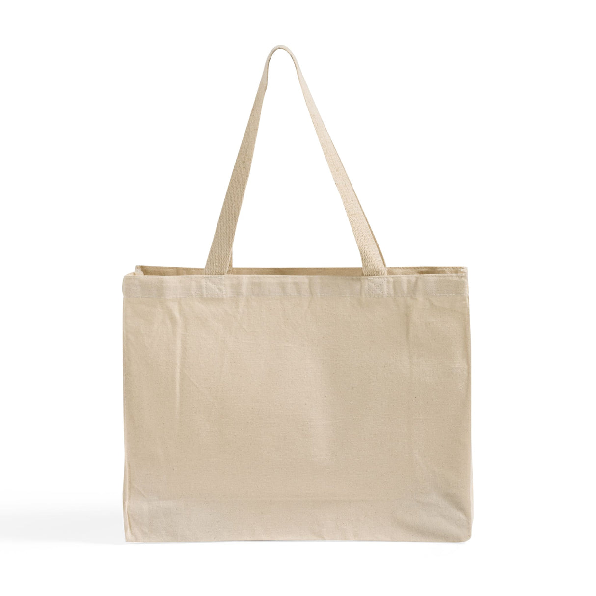 Full Gusset Heavy Canvas Affordable Horizontal Tote Bags - TF275