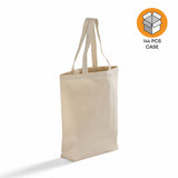 144 ct High Quality Promotional Canvas Tote Bags w/Gusset - By Case