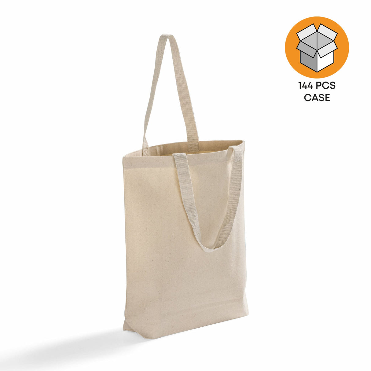 144 ct High Quality Promotional Canvas Tote Bags w/Gusset - By Case