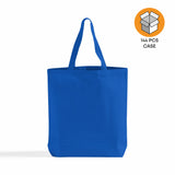 144 ct High Quality Promotional Canvas Tote Bags w/Gusset - By Case