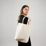 144 ct High Quality Promotional Canvas Tote Bags w/Gusset - By Case