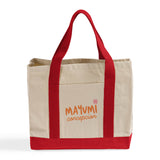 Heavy Canvas Twill Two Tone Shopping Tote Bags Customized - Personalized Tote Bags With Your Logo - TF285