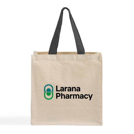 Ultimate Canvas Shopper Tote Bags Customized - Personalized Grocery Bags With Your Logo - TF255