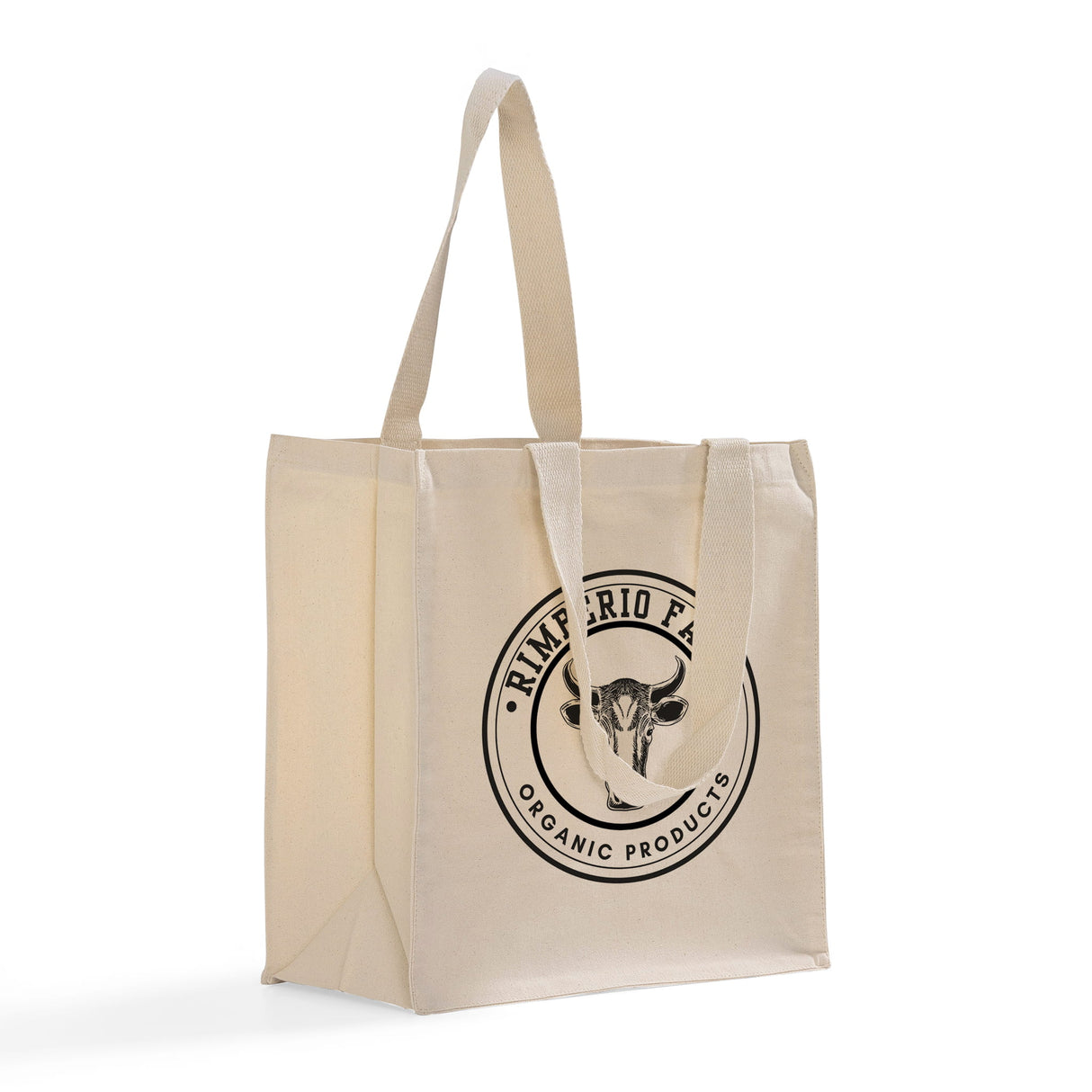 Ultimate Canvas Shopper Tote Bags Customized - Personalized Grocery Bags With Your Logo - TF255