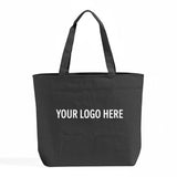 Heavy Canvas Zipper Tote Bags Customized - Personalized Heavy Tote Bags With Your Logo - TG261