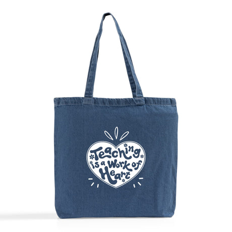 Washed Denim Canvas Tote Bags Promotional - Canvas Tote Bags Custom Printed