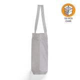 120 ct Large 100% Polyester Canvas Sublimation Tote Bags White - By Case