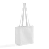 White Large Value Messenger Canvas Tote Bag 