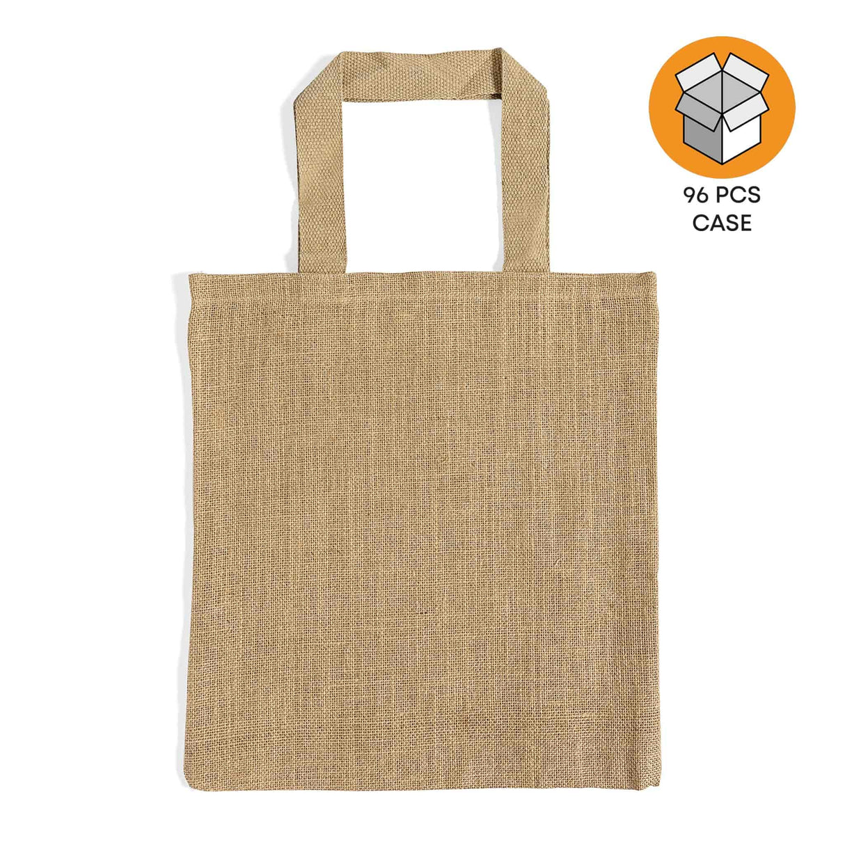 96 ct Wholesale Burlap Bags - Promotional Jute Tote Bags - By Case
