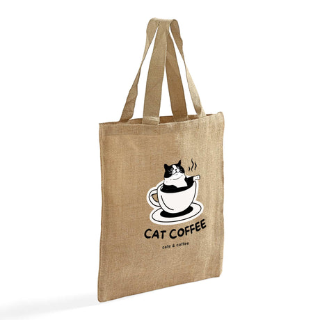 Burlap Promotional Tote Bags - Burlap Tote Bags Customized Logo