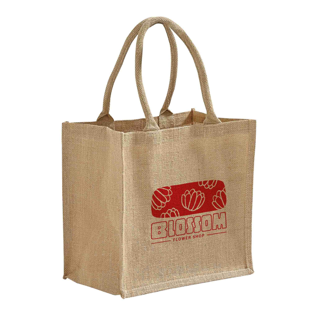 Square Burlap Bags Tote Bags - Custom Tote Bags with your Logo - TJ888