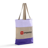 Customized Heavy Canvas Tote Bags Tri-Color - Personalized Tri-Color Tote Bags With Your Logo - TG259