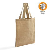 96 ct Wholesale Burlap Bags - Promotional Jute Tote Bags - By Case