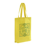 Gusseted Custom Tote Bags 100% Cotton / Logo Tote Bags With Bottom Gusset - TG110