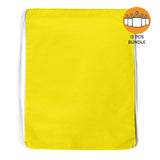 12 ct Economical Sport Cotton Drawstring Bag Cinch Packs - By Dozen