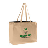 Zippered Large Custom Shopping Tote Bags - Your Logo Tote Bags