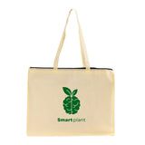 Zippered Large Custom Shopping Tote Bags - Your Logo Tote Bags