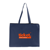 Zippered Large Custom Shopping Tote Bags - Your Logo Tote Bags