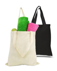 Jillmo Blank Canvas Tote Bags Bulk, 6oz 100% Natural Cotton Plain