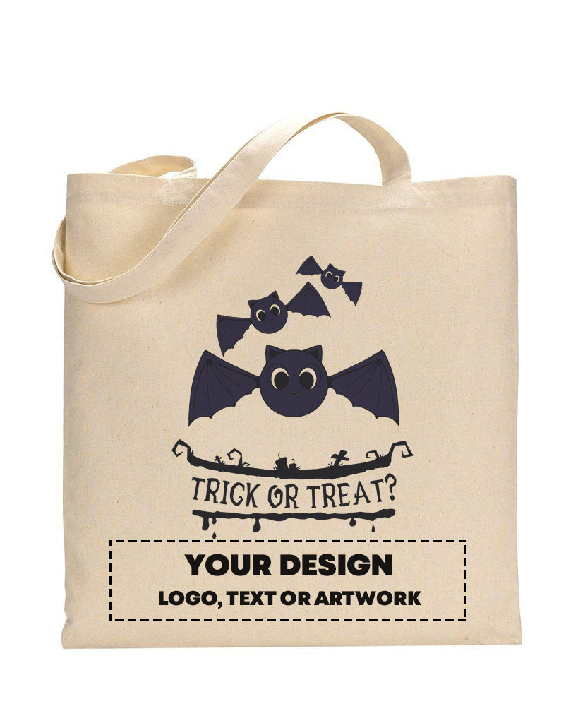 Bats Trick or Treat? - Halloween Tote Bags