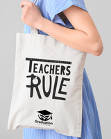Teaches Rule Customizable Tote Bag - Teacher's Tote Bags