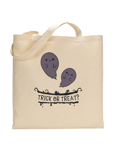 Ghost Trick or Treat? - Halloween Tote Bags