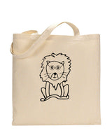 Black Color The Lion King Tote Bag (Basic Level) - Coloring-Painting Bags for Kids