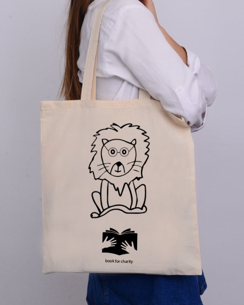Black Color The Lion King Tote Bag (Basic Level) - Coloring-Painting Bags for Kids